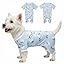 2026 New Cotton Dog Pajamas for Small & Medium Dogs - Soft Pet Onesie, Comfy Puppy Coat with Various Prints, Cute Pet Apparel for Dogs Blue Santa Medium