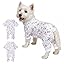 2026 New Cotton Dog Pajamas for Small & Medium Dogs - Soft Pet Onesie, Comfy Puppy Coat with Various Prints, Cute Pet Apparel for Dogs Blue Santa Medium