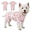 2026 New Cotton Dog Pajamas for Small & Medium Dogs - Soft Pet Onesie, Comfy Puppy Coat with Various Prints, Cute Pet Apparel for Dogs Blue Santa Medium