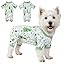 2026 New Cotton Dog Pajamas for Small & Medium Dogs - Soft Pet Onesie, Comfy Puppy Coat with Various Prints, Cute Pet Apparel for Dogs Blue Santa Medium
