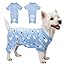 2026 New Cotton Dog Pajamas for Small & Medium Dogs - Soft Pet Onesie, Comfy Puppy Coat with Various Prints, Cute Pet Apparel for Dogs Blue Santa Medium