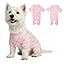 2026 New Cotton Dog Pajamas for Small & Medium Dogs - Soft Pet Onesie, Comfy Puppy Coat with Various Prints, Cute Pet Apparel for Dogs Blue Santa Medium