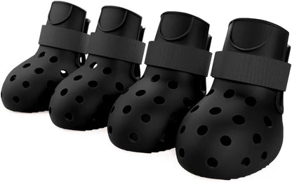 Dog Shoes for Hot Pavement, Breathable Dog Boots Paw Protectors with Adjustable Straps & Non-Slip Sole, Easy On & Off (Coffee Brown, Size 2:(L*W)(2.37’’x1.97''))