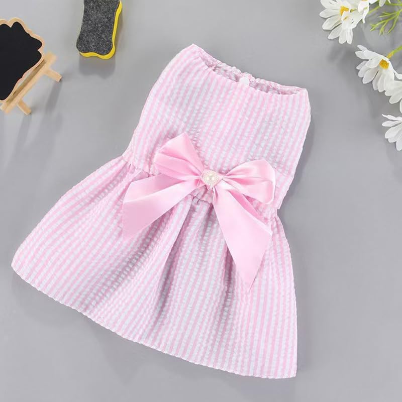 Dog Bowknot Dress – Pet Skirt for Princess Girl Puppies | Cute Dog Apparel for Small Dogs, Pet Clothes & Accessories for Special Occasions