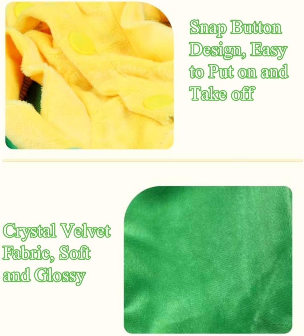 Dog Dinosaur Costume, Pet Outfit Clothes Hoodie with Spiked Design, Funny Pet Halloween Apparel for Small Medium Dogs Cats,L