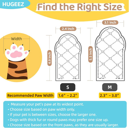 Disposable Dog Booties (20PCS + Adjustable Bandage), Waterproof and Breathable Paw Protectors & Covers for Small Medium & Large Dogs & Cats, Wound Care, Recovery & Prevent Licking Pet Shoes (Medium)