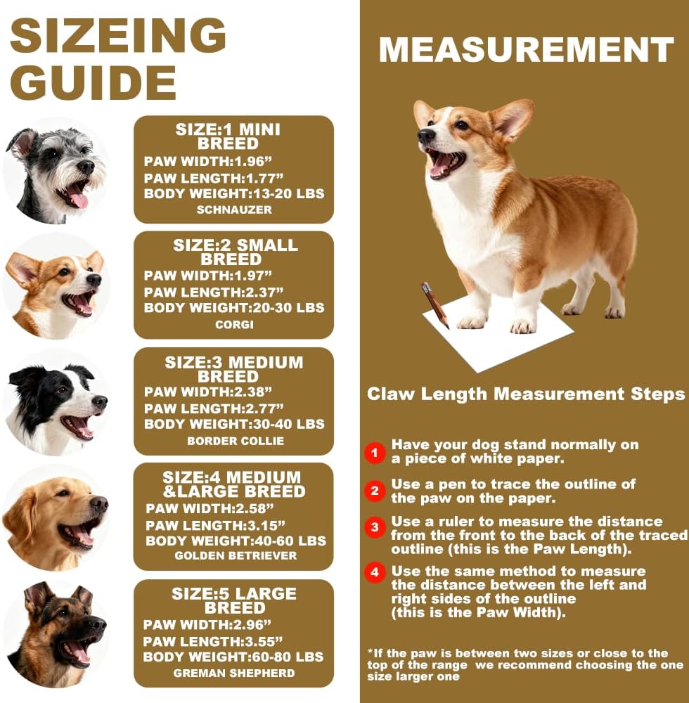 Dog Shoes for Hot Pavement, Breathable Dog Boots Paw Protectors with Adjustable Straps & Non-Slip Sole, Easy On & Off (Coffee Brown, Size 2:(L*W)(2.37’’x1.97''))