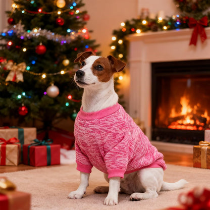 2 Pack Dog Sweater for Small Dogs, Turtleneck Dog Sweatshirt Puppy Fleece Sweaters Winter Clothes for Small Dogs Cats Boy or Girl, Warm Soft Pet Outfit for Puppies, Cat Apparel, Blue+Grey,L