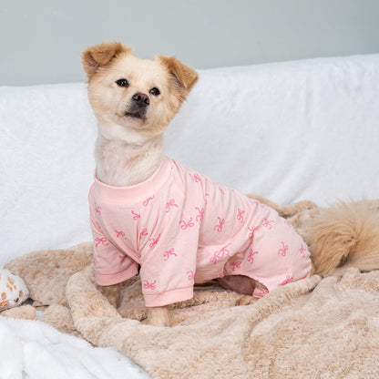 2026 New Cotton Dog Pajamas for Small & Medium Dogs - Soft Pet Onesie, Comfy Puppy Coat with Various Prints, Cute Pet Apparel for Dogs Blue Santa Medium