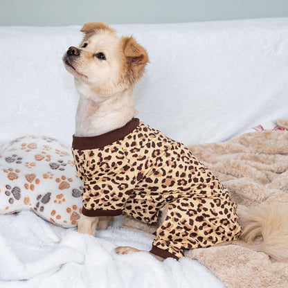 2026 New Cotton Dog Pajamas for Small & Medium Dogs - Soft Pet Onesie, Comfy Puppy Coat with Various Prints, Cute Pet Apparel for Dogs Blue Santa Medium