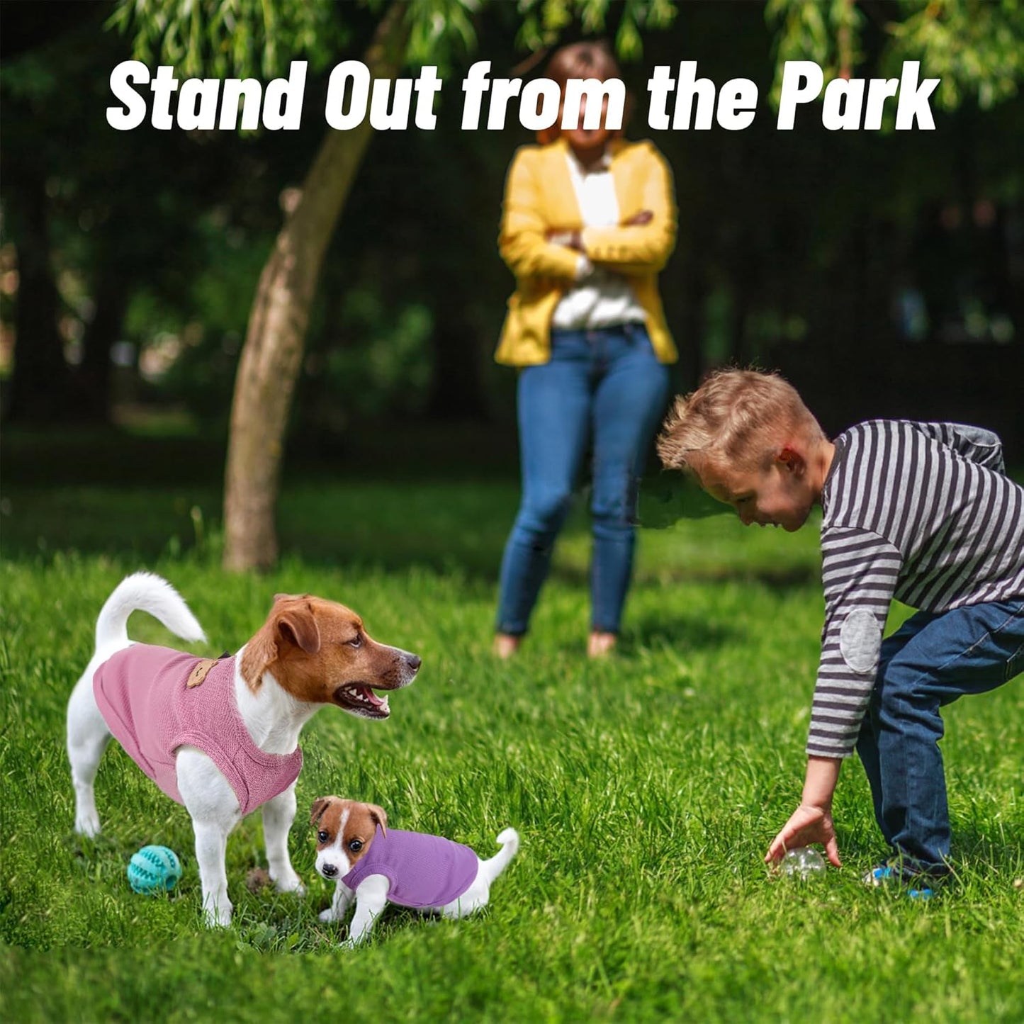 Dog Shirt Sleeveless Puppy Tank Top Designed Fog Small Dog Breeds Like Yorkie & Puppies, Waffle Fabric, 2-Pack Cute Pet Apparel, Pink and Purple XXS