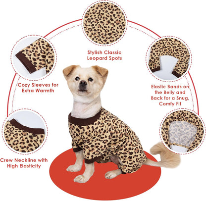 2026 New Cotton Dog Pajamas for Small & Medium Dogs - Soft Pet Onesie, Comfy Puppy Coat with Various Prints, Cute Pet Apparel for Dogs Blue Santa Medium