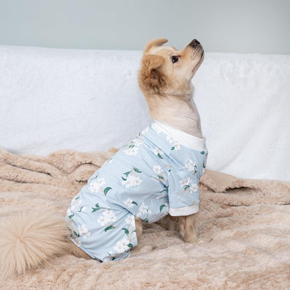 2026 New Cotton Dog Pajamas for Small & Medium Dogs - Soft Pet Onesie, Comfy Puppy Coat with Various Prints, Cute Pet Apparel for Dogs Blue Santa Medium
